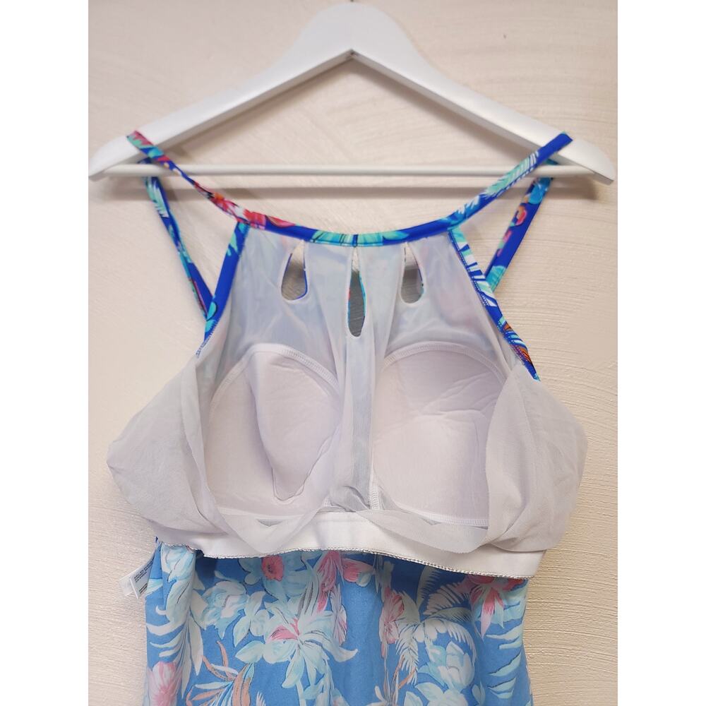St Johns Bay Tankini Size 20 W Swim Shirt Womens Floral Summer Swimming Tank Top - Picture 10 of 10